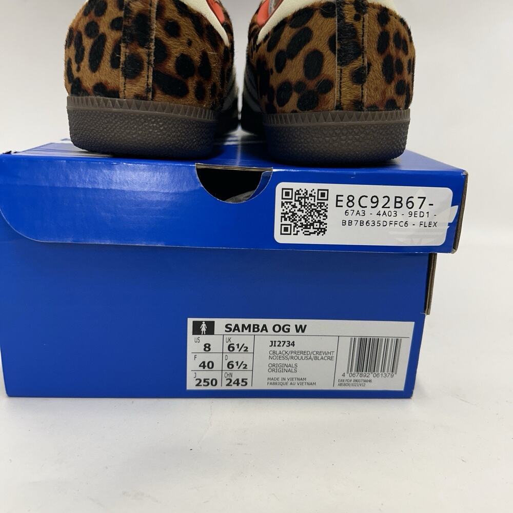 adidas Samba OG WMNS Leopard - “Preloved Red” JI2734 - Picture 5 of 6